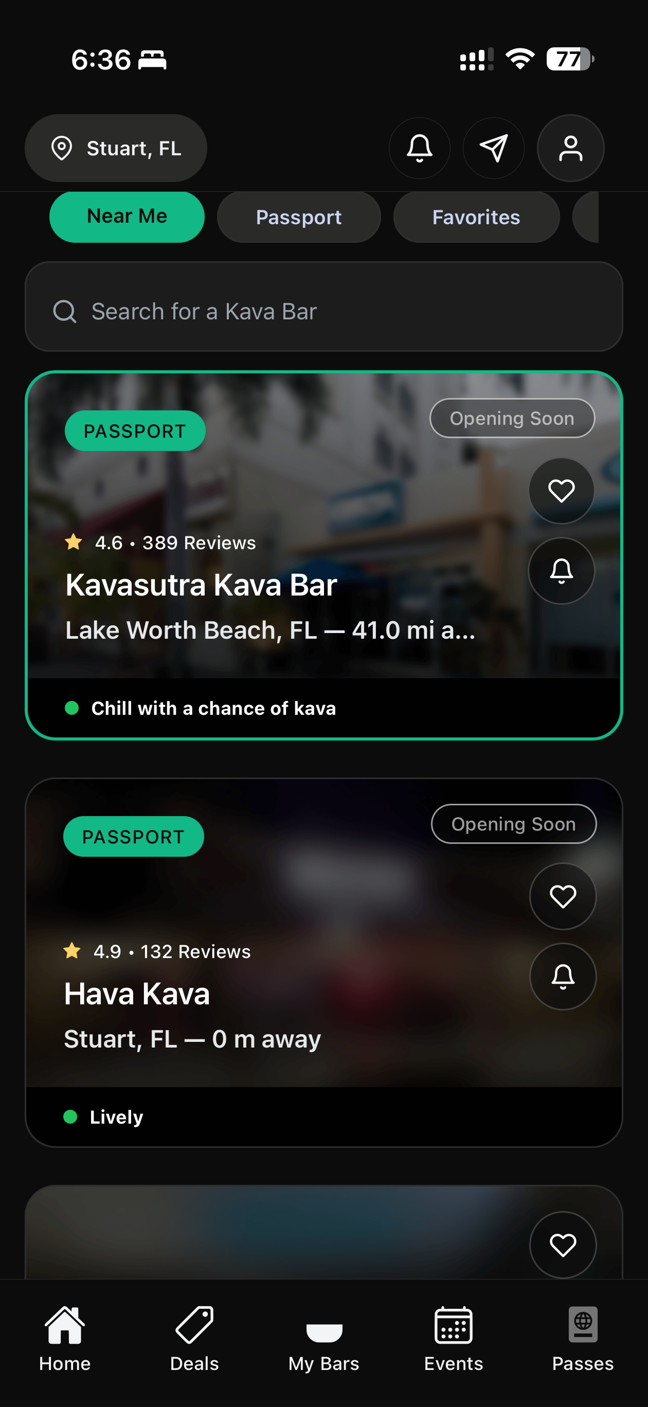 HappyKava bar list