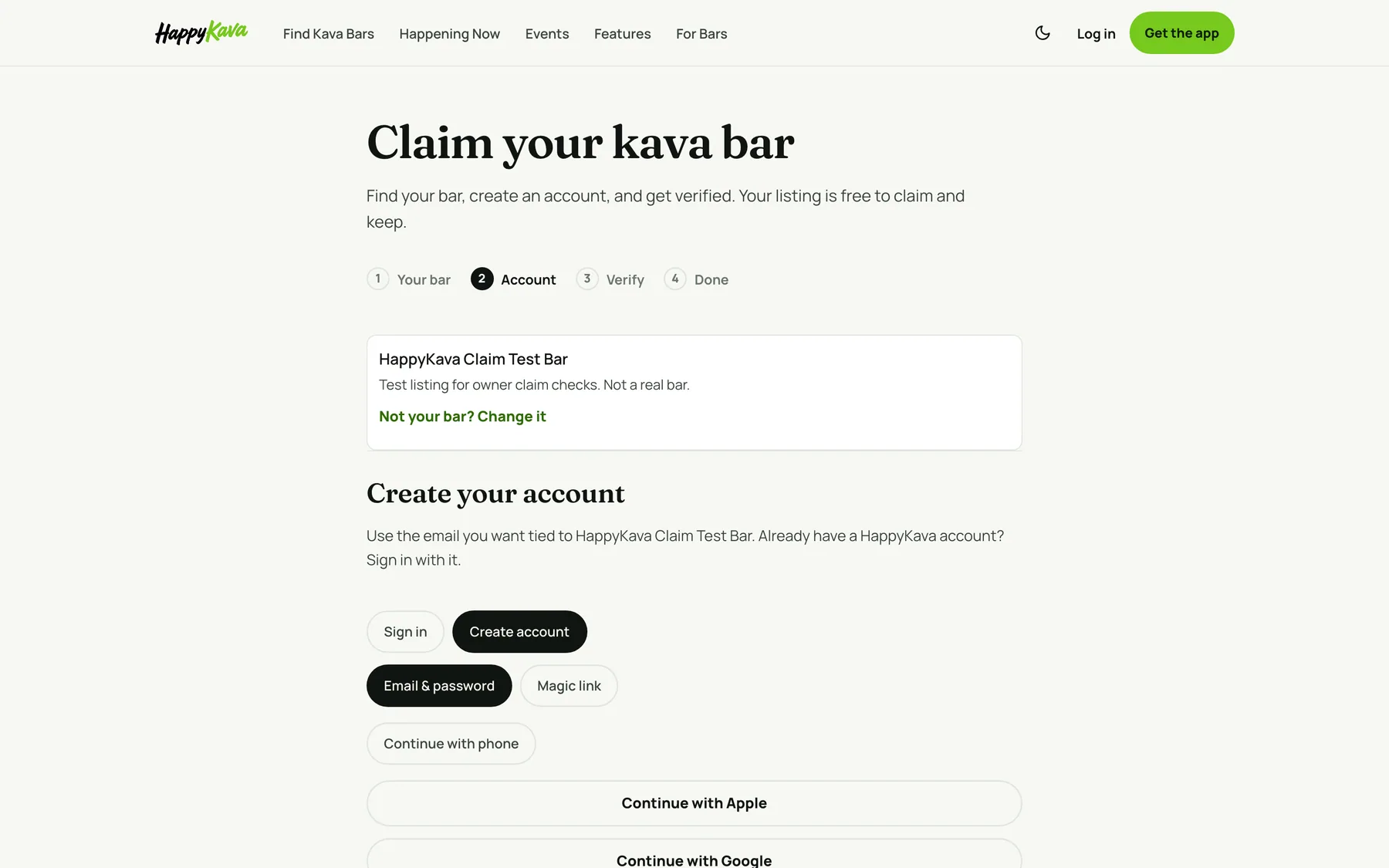 The Verify step: pick a plan to be verified now, or send proof for a free review